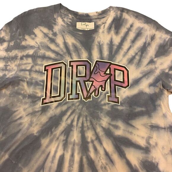 Drip (now Waves Never Die) Size L Tie Dye Tee Shirt - Indie Atlanta designer‎ - Picture 2 of 10